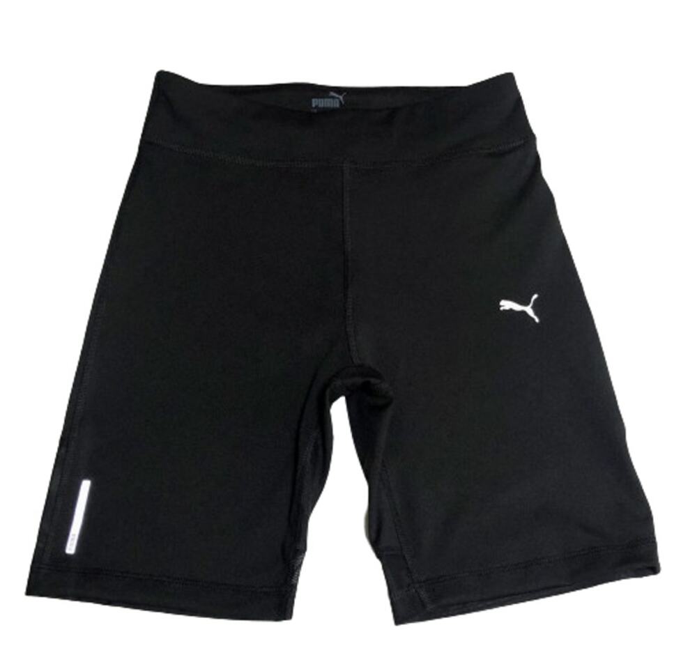 Puma Train Favorite Bike Compression Shorts Athleisure Yoga Black 7" Small New
